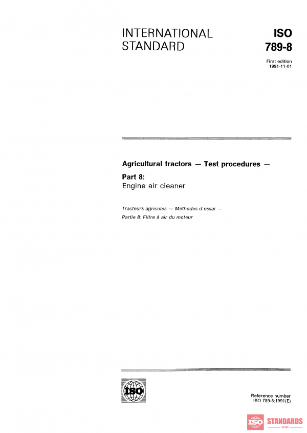 ISO 789-8:1991 PDF