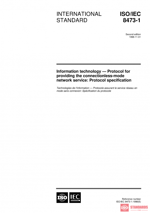 ISO/IEC 8473-1:1998 PDF