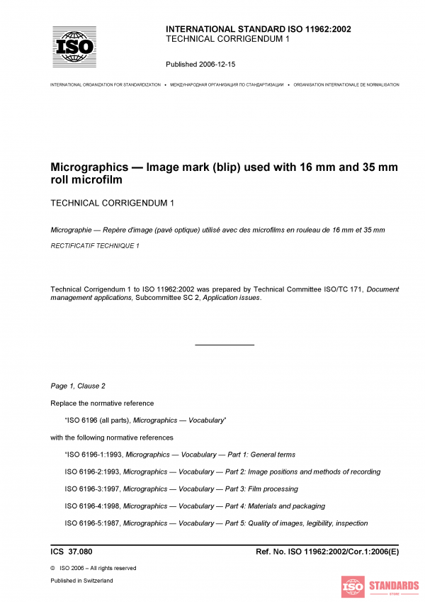 ISO 11962:2002/Cor 1:2006 PDF