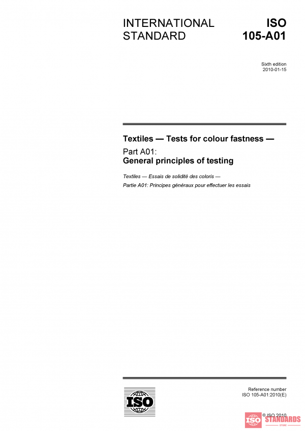 ISO 105-A01:2010 PDF