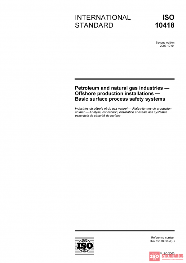 ISO 10418:2003 PDF