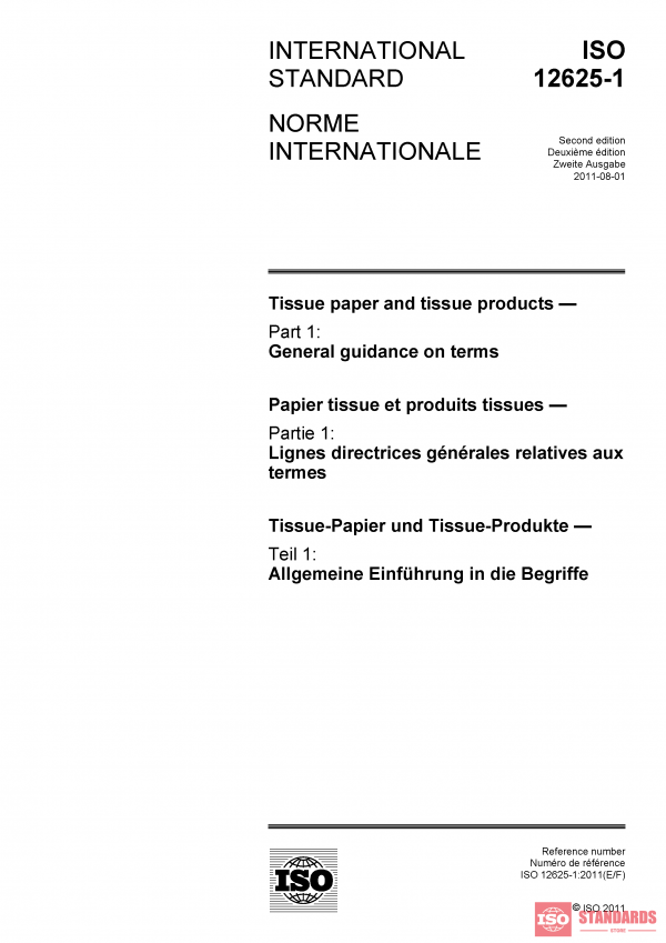 ISO 12625-1:2011 PDF