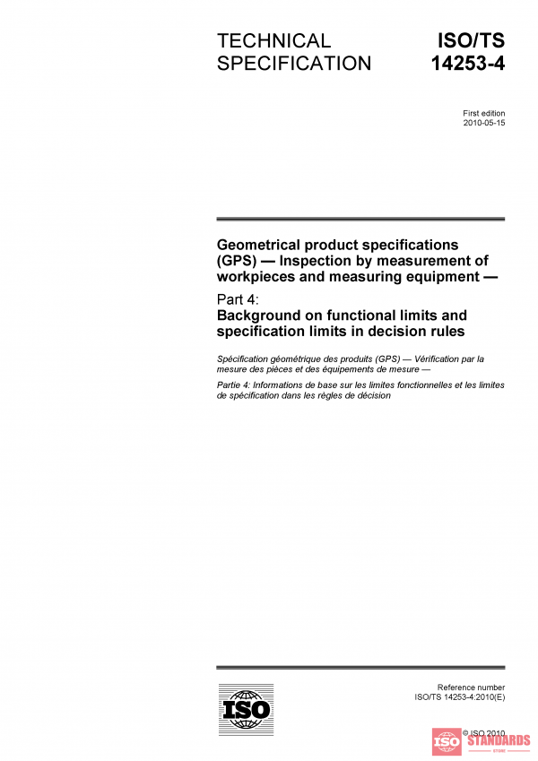 ISO/TS 14253-4:2010 PDF