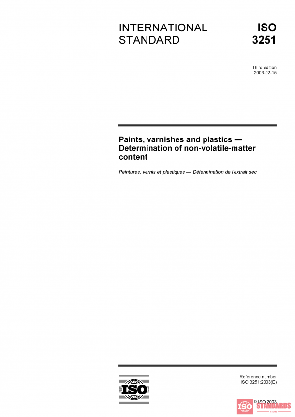 ISO 3251:2003 PDF