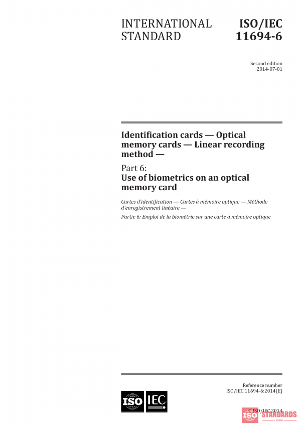 ISO/IEC 11694-6:2014 PDF