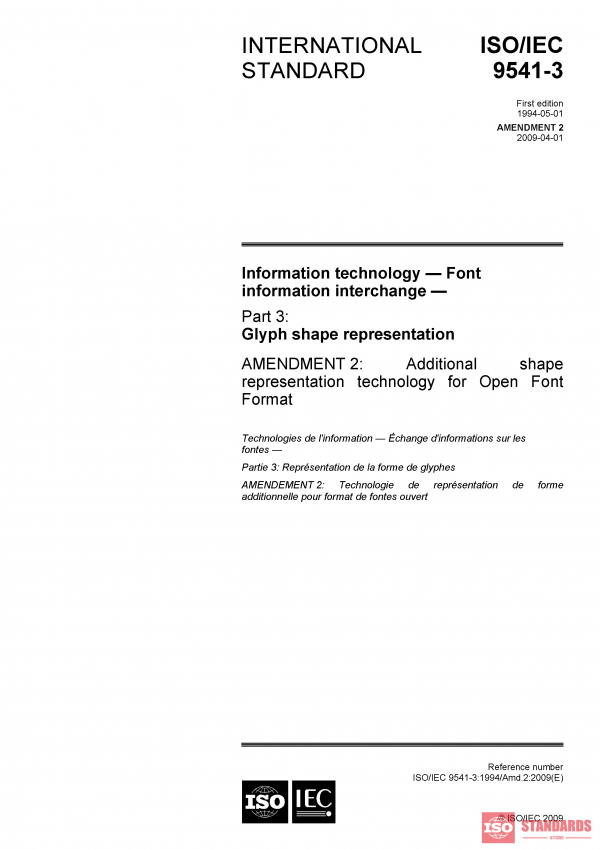 ISO/IEC 9541-3:1994/Amd 2:2009 PDF
