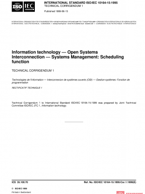 ISO/IEC 10164-15:1995/Cor 1:1999 PDF