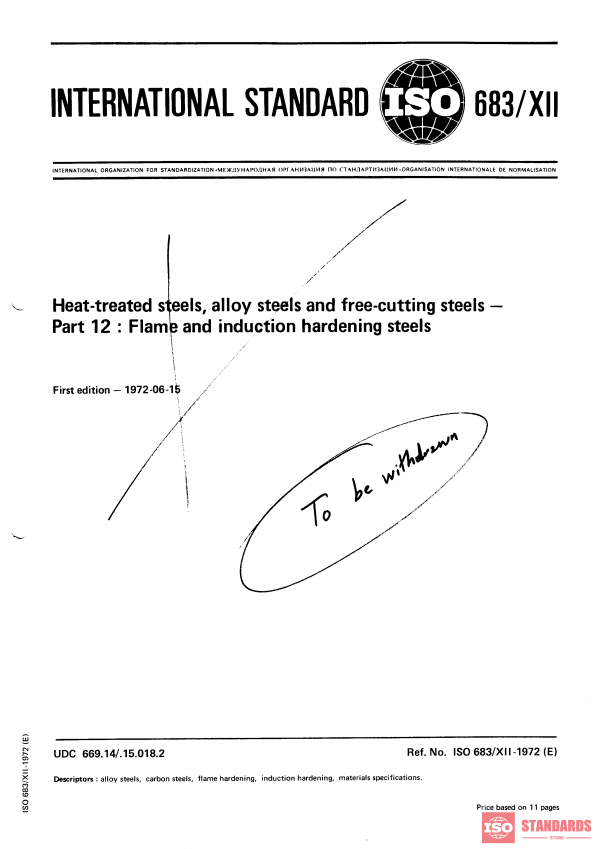 ISO 683-12:1972 PDF