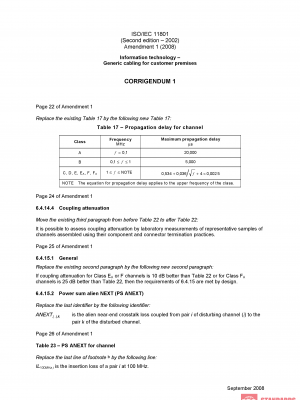 ISO/IEC 11801:2002/Amd 1:2008/Cor 1:2008 PDF