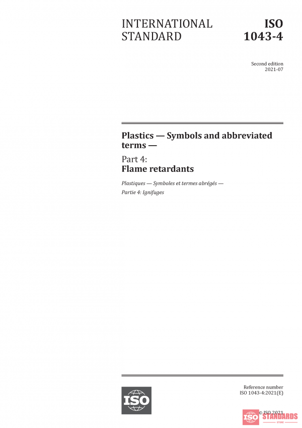 ISO 1043-4:2021 PDF