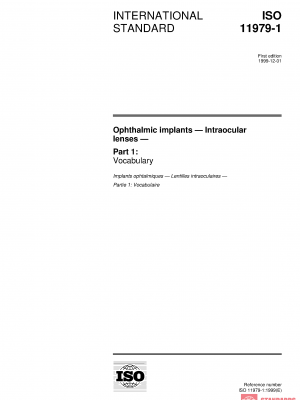 ISO 11979-1:1999 PDF