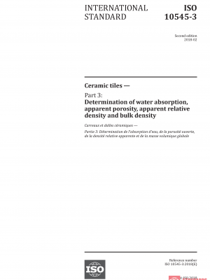 ISO 10545-3:2018 PDF