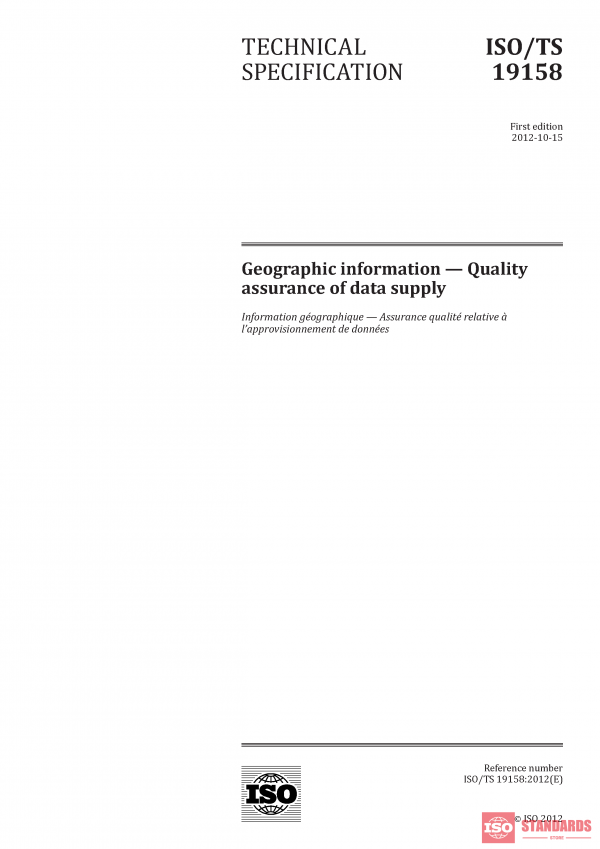 ISO/TS 19158:2012 PDF
