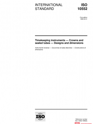 ISO 10552:1999 PDF