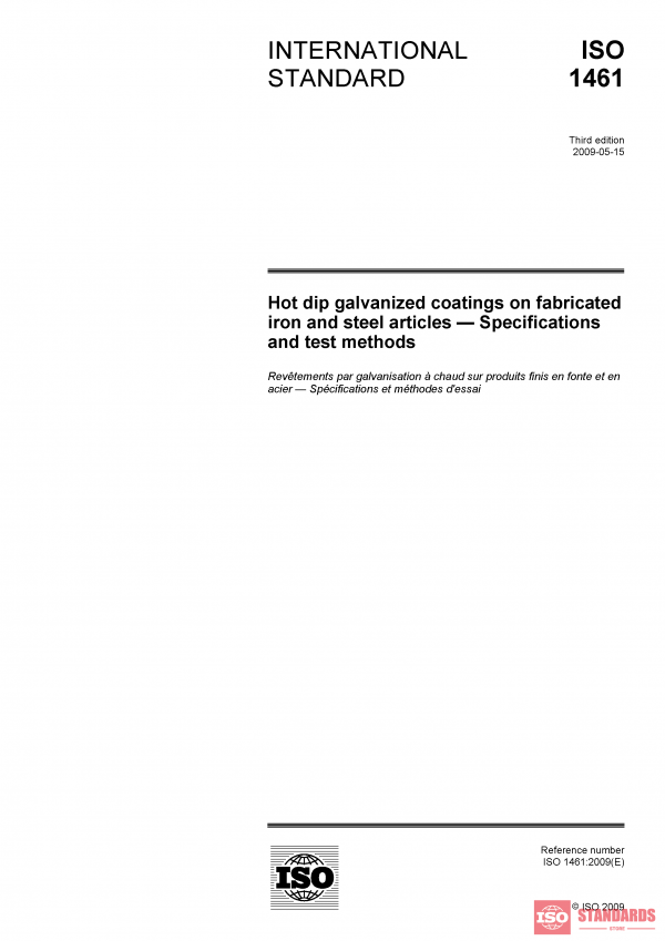 ISO 1461:2009 PDF