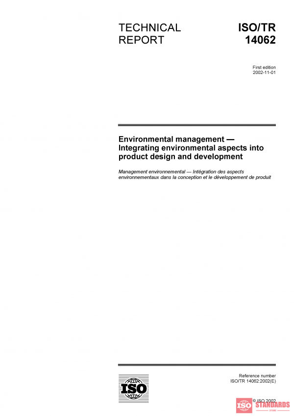 ISO/TR 14062:2002 PDF