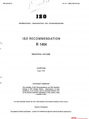 ISO/R 1404:1970 PDF