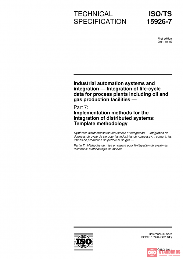 ISO/TS 15926-7:2011 PDF
