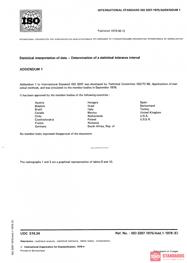 ISO 3207:1975/Add 1:1978 PDF