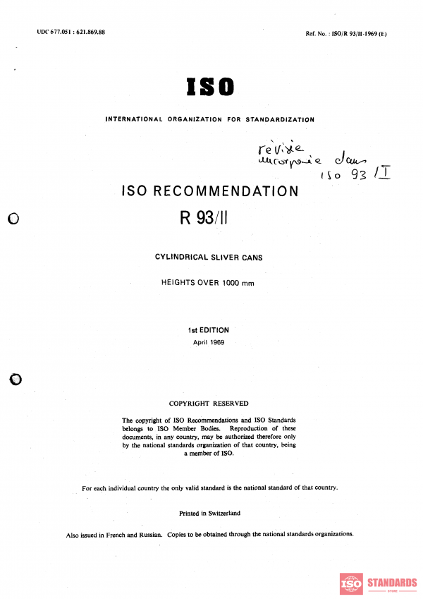 ISO/R 93-2:1969 PDF