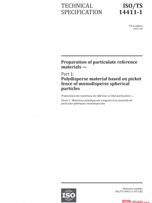 ISO/TS 14411-1:2017 PDF