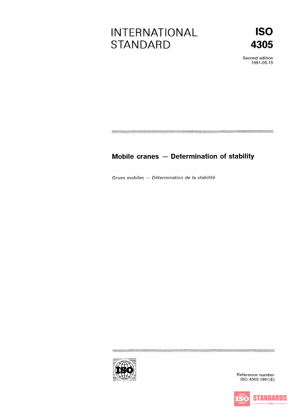 ISO 4305:1991 PDF