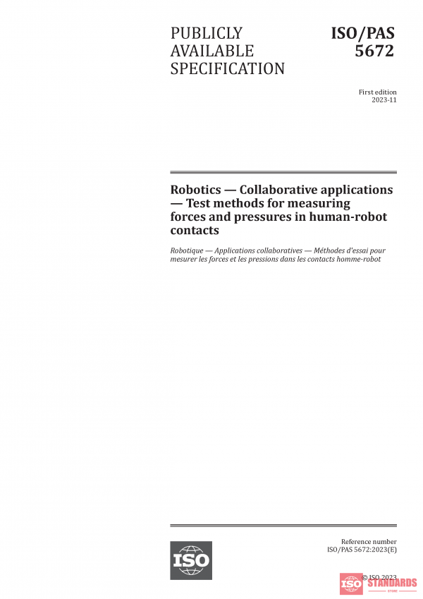 ISO/PAS 5672:2023 PDF