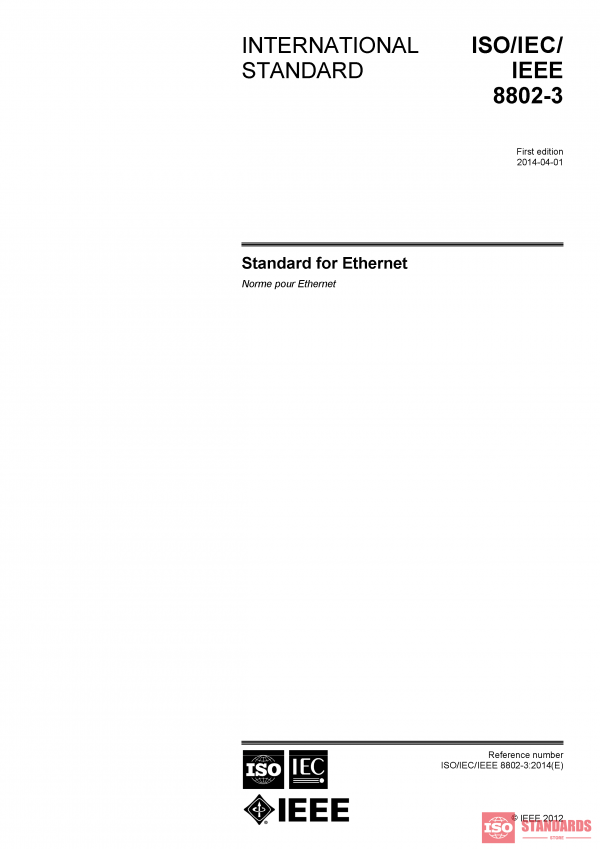 ISO/IEC/IEEE 8802-3:2014 PDF