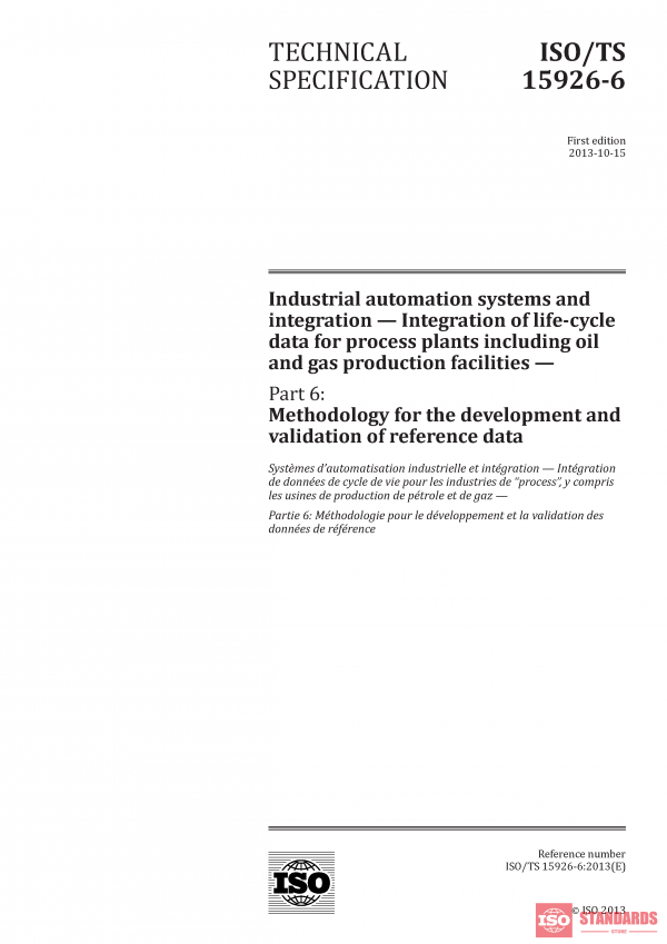 ISO/TS 15926-6:2013 PDF