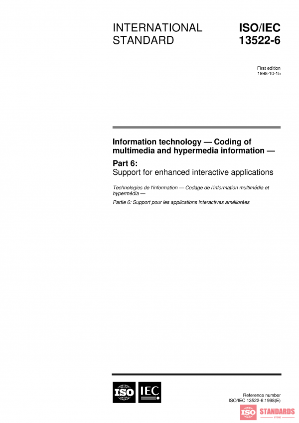 ISO/IEC 13522-6:1998 PDF