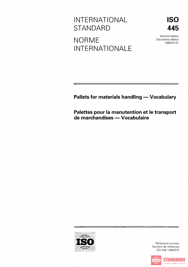 ISO 445:1996 PDF