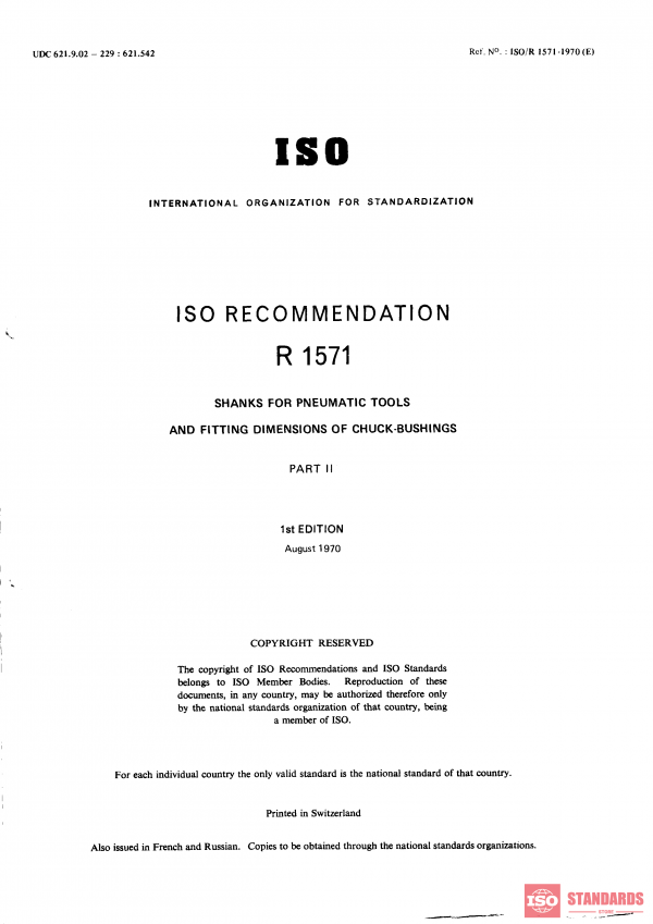ISO/R 1571:1970 PDF