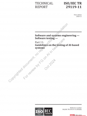 ISO/IEC TR 29119 WG-11:2020 PDF