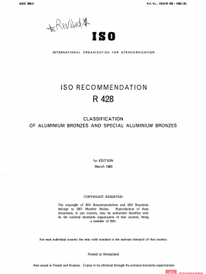 ISO/R 428:1965 PDF