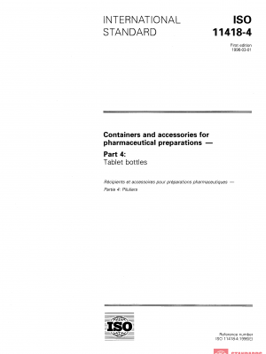 ISO 11418-4:1996 PDF