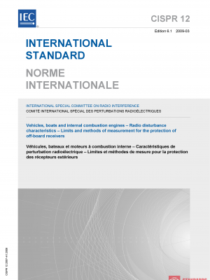 CISPR 12:2007+AMD1:2009 CSV PDF