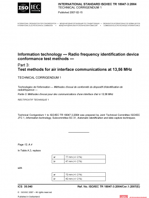 ISO/IEC TR 18047-3:2004/Cor 1:2007 PDF