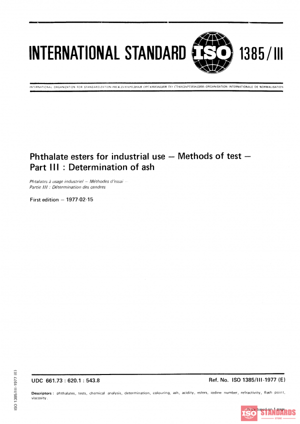 ISO 1385-3:1977 PDF