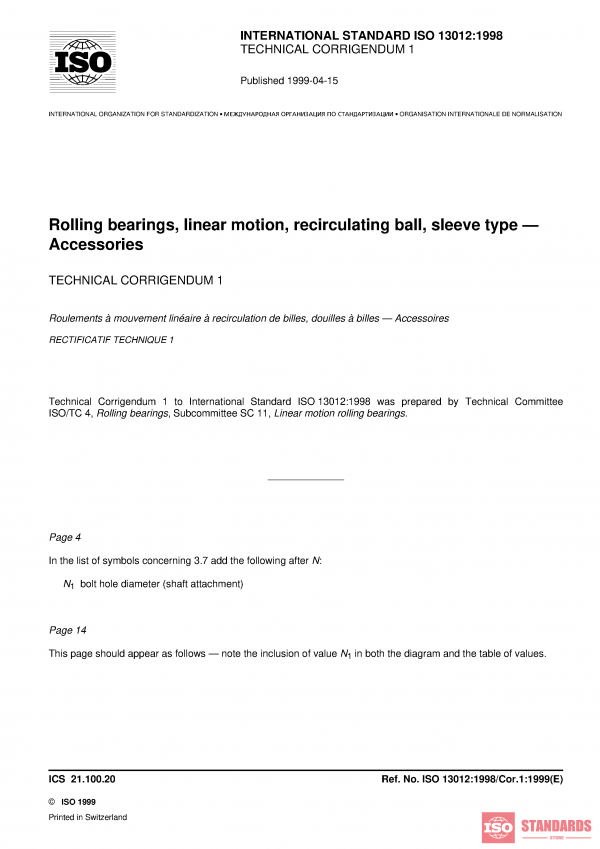 ISO 13012:1998/Cor 1:1999 PDF