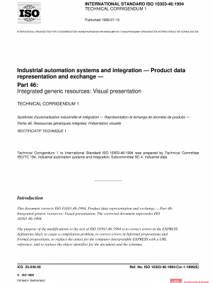 ISO 10303-46:1994/Cor 1:1999 PDF