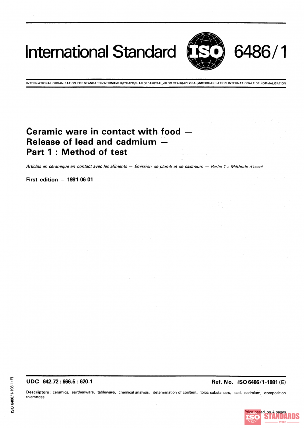 ISO 6486-1:1981 PDF