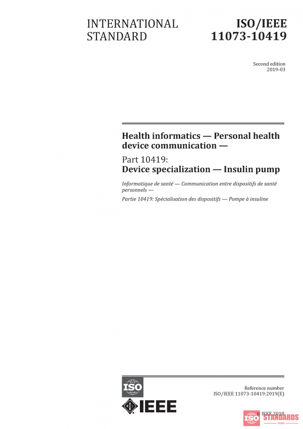 ISO/IEEE 11073-10419:2019 PDF
