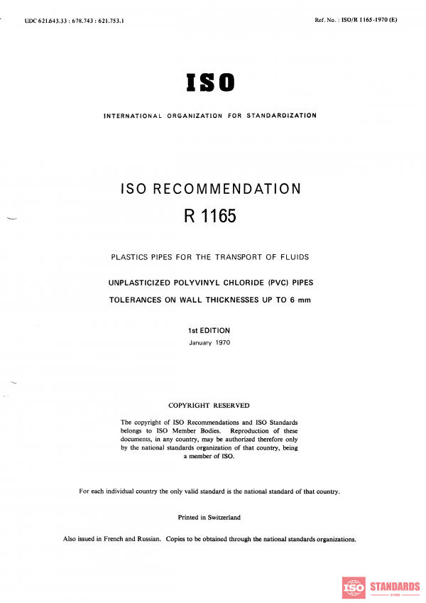 ISO/R 1165:1970 PDF