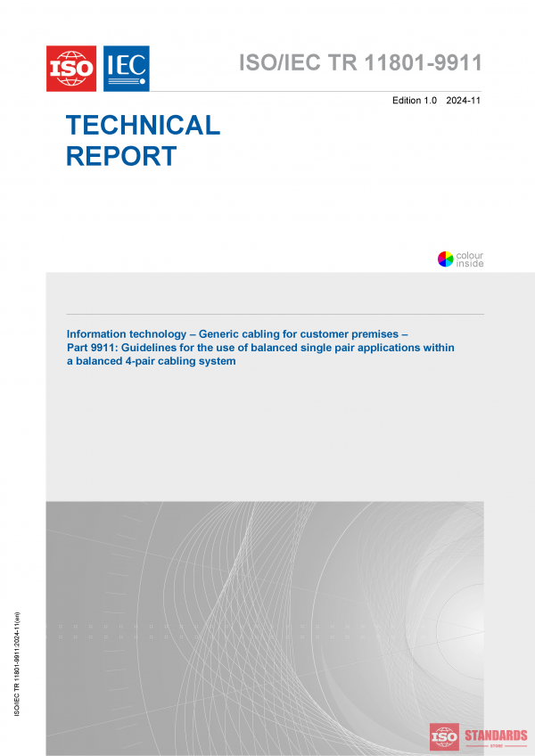 ISO/IEC TR 11801-9911:2024 PDF