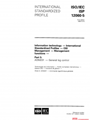 ISO/IEC ISP 12060-5:1995 PDF