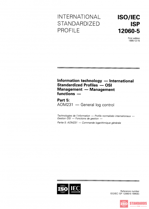 ISO/IEC ISP 12060-5:1995 PDF