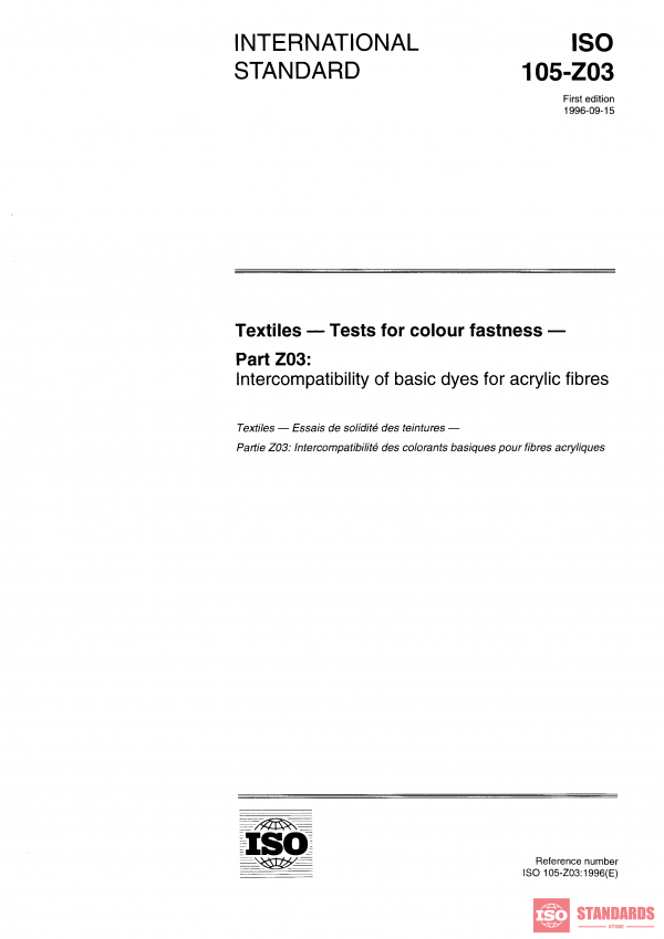 ISO 105-Z03:1996 PDF