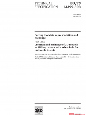 ISO/TS 13399-308:2016 PDF