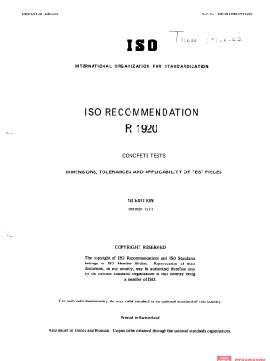 ISO/R 1920:1971 PDF