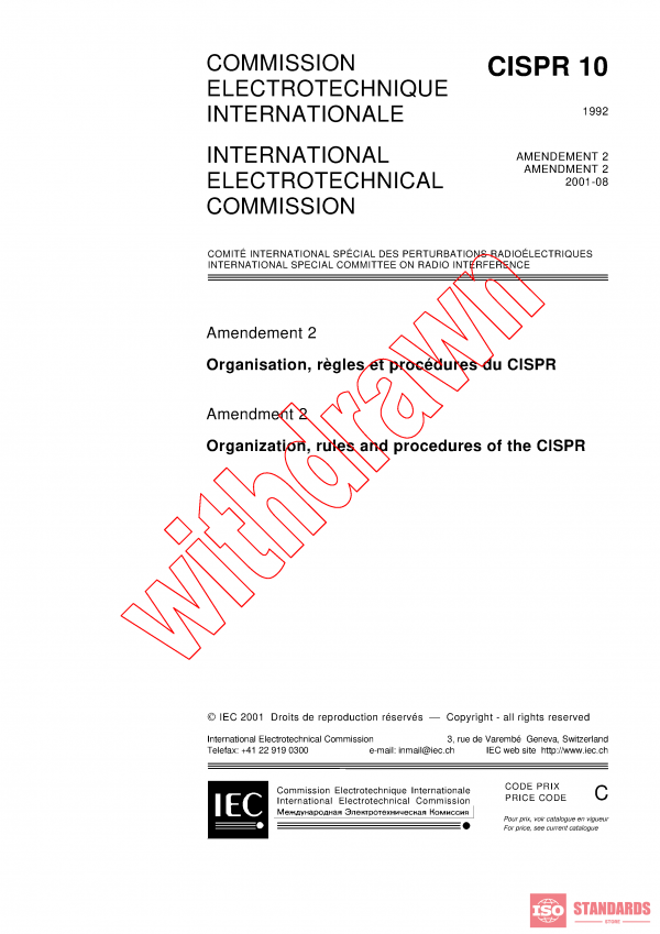CISPR 10:1992/AMD2:2001 PDF